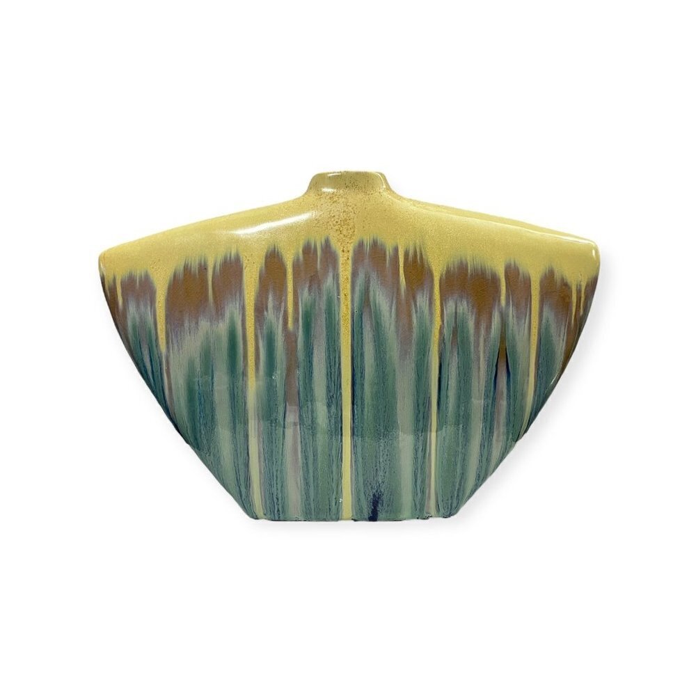 Large HD Design Narrow Neck Vase Cracked Pattern 10" - Picture 2 of 8